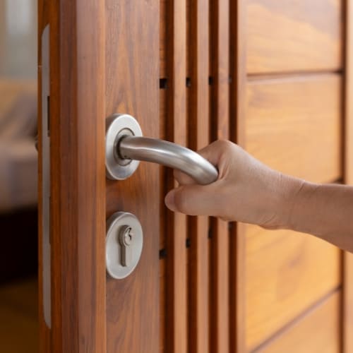 Porte d'entrée massive